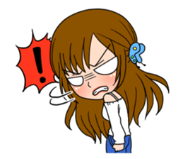 Stamp Girl "Emotions" sticker #1157405