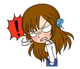 Stamp Girl "Emotions" sticker #1157405