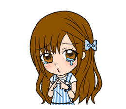 Stamp Girl "Emotions" sticker #1157406