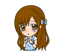 Stamp Girl "Emotions" sticker #1157406