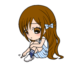 Stamp Girl "Emotions" sticker #1157407