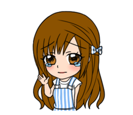 Stamp Girl "Emotions" sticker #1157408