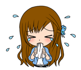 Stamp Girl "Emotions" sticker #1157410