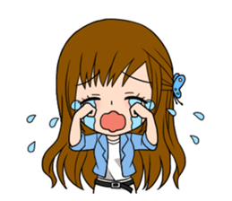 Stamp Girl "Emotions" sticker #1157412