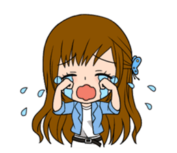 Stamp Girl "Emotions" sticker #1157412