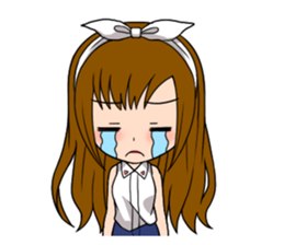 Stamp Girl "Emotions" sticker #1157415