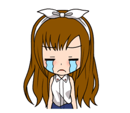 Stamp Girl "Emotions" sticker #1157415