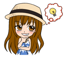 Stamp Girl "Emotions" sticker #1157418