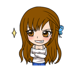 Stamp Girl "Emotions" sticker #1157419