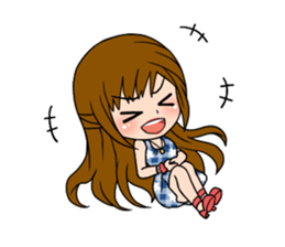 Stamp Girl "Emotions" sticker #1157422