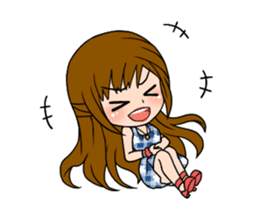 Stamp Girl "Emotions" sticker #1157422