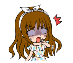 Stamp Girl "Emotions" sticker #1157424