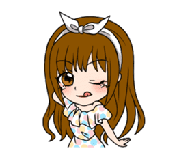 Stamp Girl "Emotions" sticker #1157425