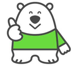 Luke the White Bear sticker #1157469