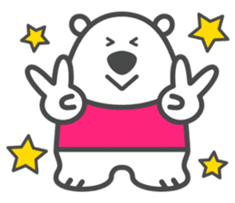 Luke the White Bear sticker #1157477