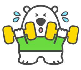 Luke the White Bear sticker #1157481