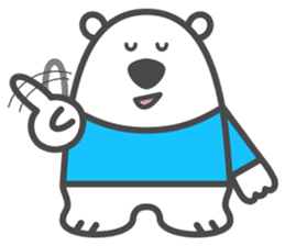 Luke the White Bear sticker #1157482