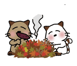 Autumn Ver animals and the forest. sticker #1158181