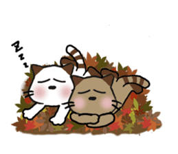 Autumn Ver animals and the forest. sticker #1158183