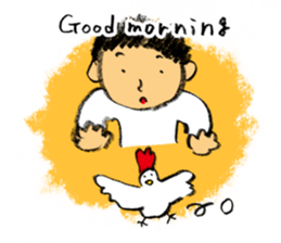 Pencil boy 1(English) sticker #1160028