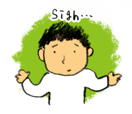 Pencil boy 1(English) sticker #1160032