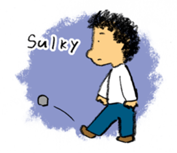 Pencil boy 1(English) sticker #1160033