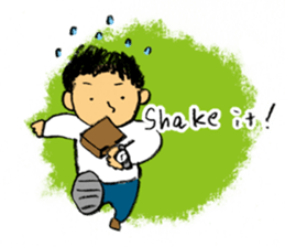 Pencil boy 1(English) sticker #1160043