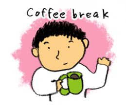 Pencil boy 1(English) sticker #1160048