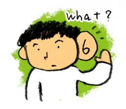 Pencil boy 1(English) sticker #1160050