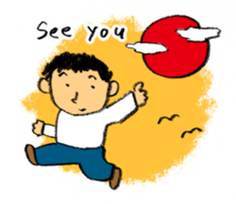 Pencil boy 1(English) sticker #1160054