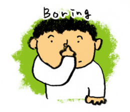 Pencil boy 1(English) sticker #1160056