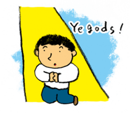 Pencil boy 1(English) sticker #1160059