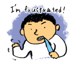 Pencil boy 1(English) sticker #1160060