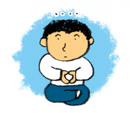 Pencil boy 1(English) sticker #1160062