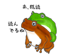 tree flog & Toad Sticker sticker #1160152