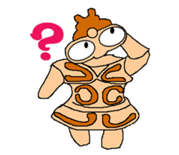 Clay figure of ancient sticker #1160467