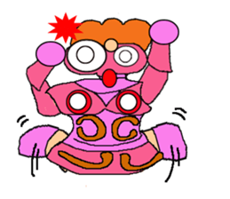 Clay figure of ancient sticker #1160474