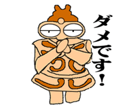 Clay figure of ancient sticker #1160482