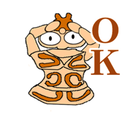 Clay figure of ancient sticker #1160484