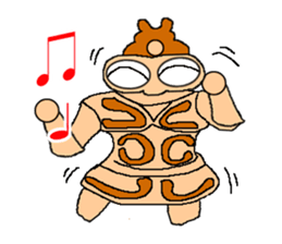 Clay figure of ancient sticker #1160493