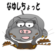 The Berkshire pig of Kagoshima sticker #1160967