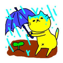 THE YELLOW CAT -Become farmers- sticker #1161052