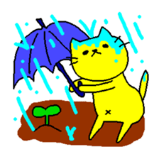 THE YELLOW CAT -Become farmers- sticker #1161052