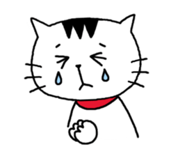 Moody person cat sticker sticker #1161078