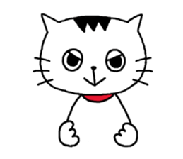 Moody person cat sticker sticker #1161079