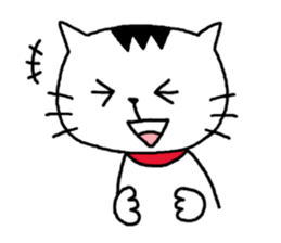 Moody person cat sticker sticker #1161086
