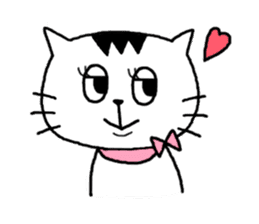 Moody person cat sticker sticker #1161105