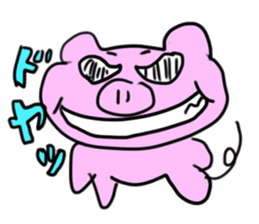 pig sticker sticker #1161186