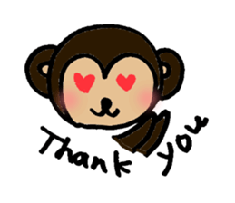 Carefree monkey sticker #1161596