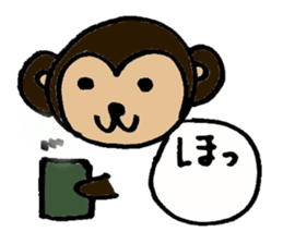 Carefree monkey sticker #1161601